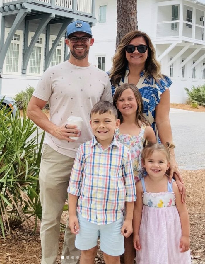 Daniel with his wife Britt and their three kids